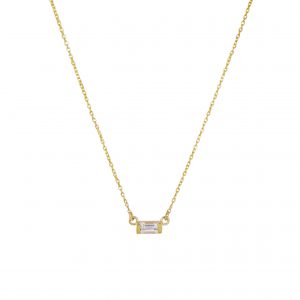 Baguette Diamond Necklace