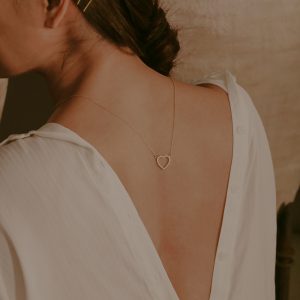 Zuri Diamond Open Heart Necklace