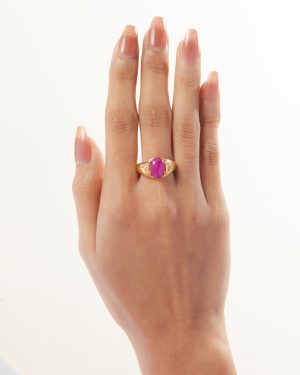 Gugu Baul Ring (Pink Ruby)